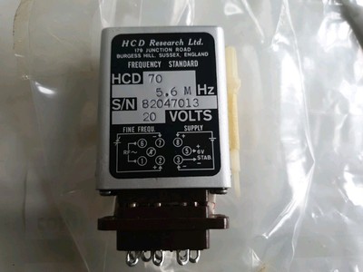 Neu HCD Research HCD 70 Frequenzstandard 5,6 mHZ 20 Volt Kristall Osc (ML-805)