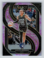 Jaylyn Sherrod 2025 Panini Select WNBA #148 #/175 Pink Camo Prizm SN
