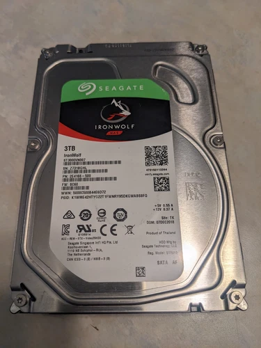 Seagate Ironwolf NAS (3TB) SATA AF Desktop Hard Drive - ST3000VN007