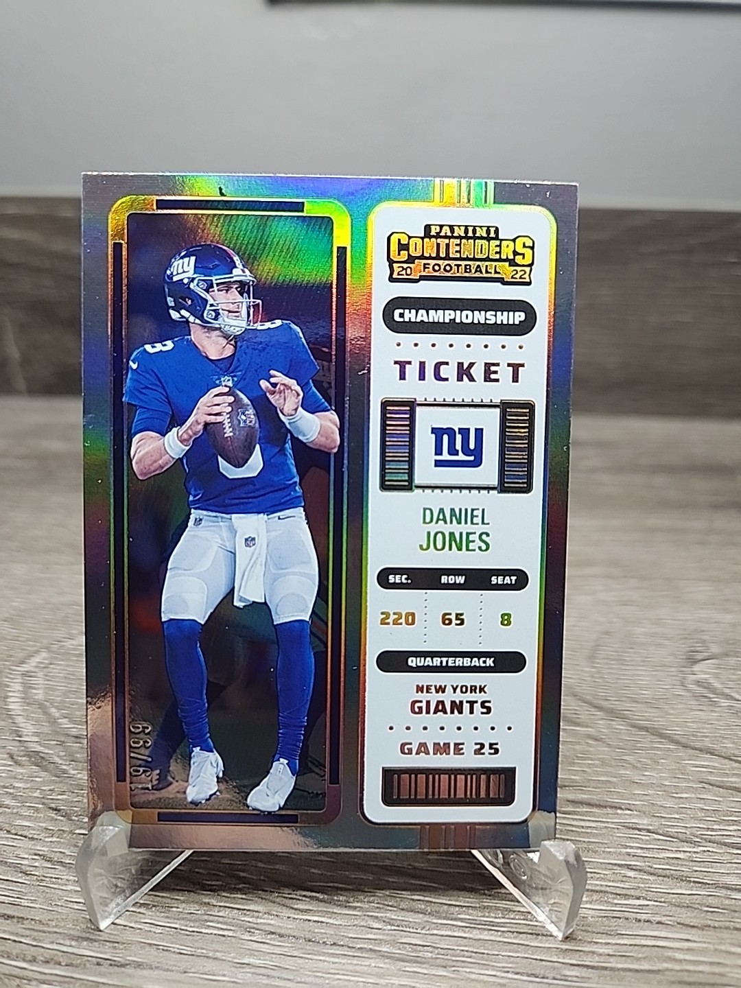 2022  Contenders Daniel Jones 69 Championship Ticket 19 /99 (Please Read )