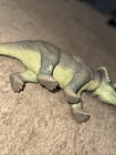 Triceratops Dinosaur Plastic Figurine Gray Green with JP Mark — photo 3