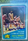 Jerry West Autographed 71-72 NBA All-Stars 1st Team Lakers Card #164