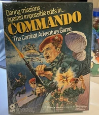 1979 - COMMANDO The Combat Adventure Game Vintage Board Game: SPI:  IN Shrink