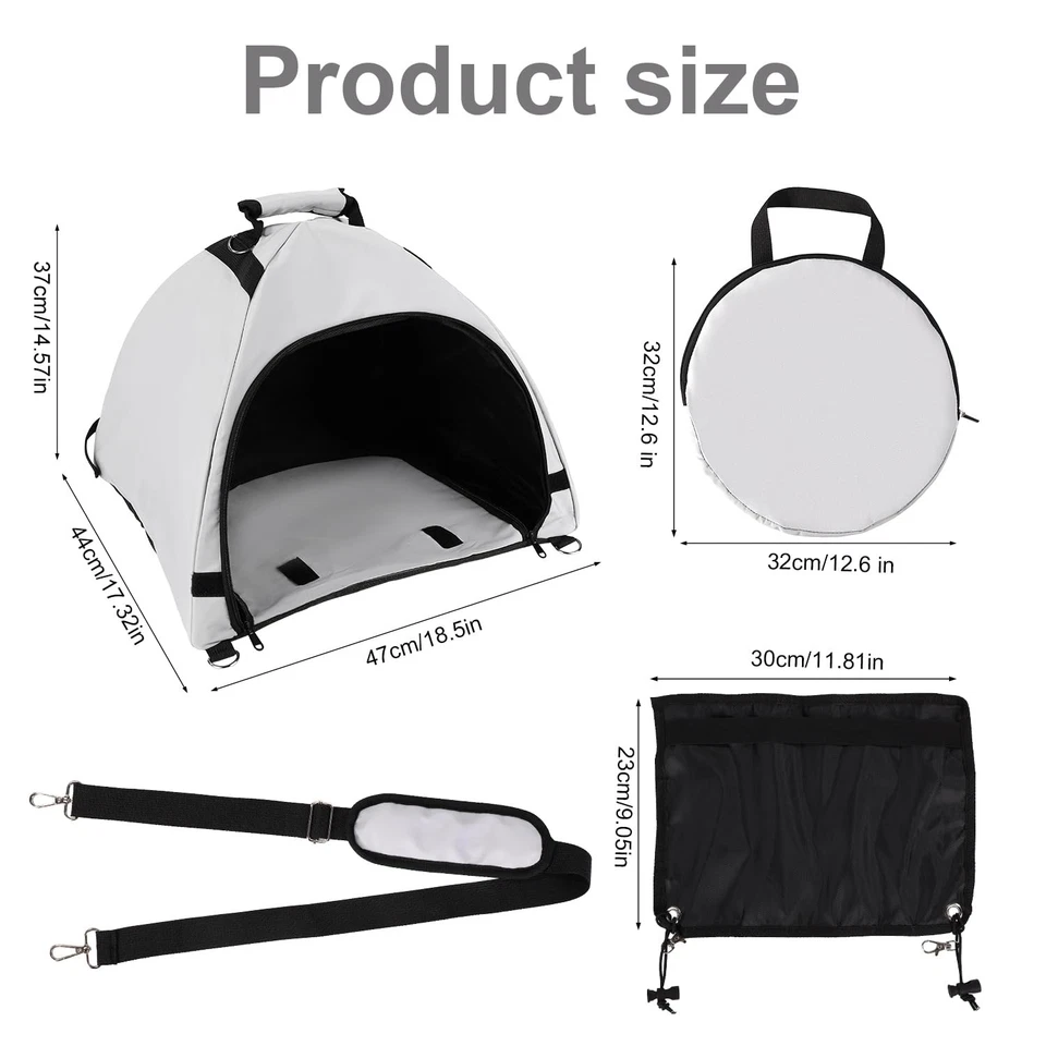 Tienda parasol portátil para computadora portátil, pantalla de privacidad, protector contra el resplandor, capucha impermeable Foto 2 de 4