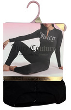 Juicy Couture Black Quarter Zip Long Sleeve Top  Legging Set Size S