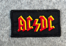 Vintage 1980's AC/DC New Iron On Patch Embroidered Rock Band