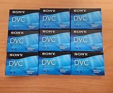 SEALED SONY Mini DV Premium 60 Min DVC DVM60PRR, 9 Digital Video Cassette Tapes