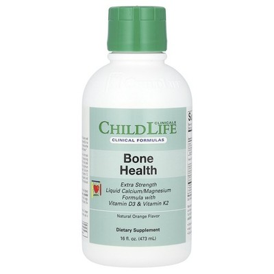 Liquid Calcium/Magnesium Formula with Vitamin D3 & Vitamin K2, Natural Orange,