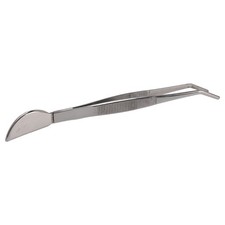 Bonsai Tweezers, Stainless Steel Long Plant Tweezers with Moon Spatula Head, ...