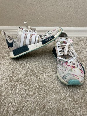 Adidas Men s NMD_R1 BOOST Watercolor White Shoes GX5372- SZ 10 Sneakers