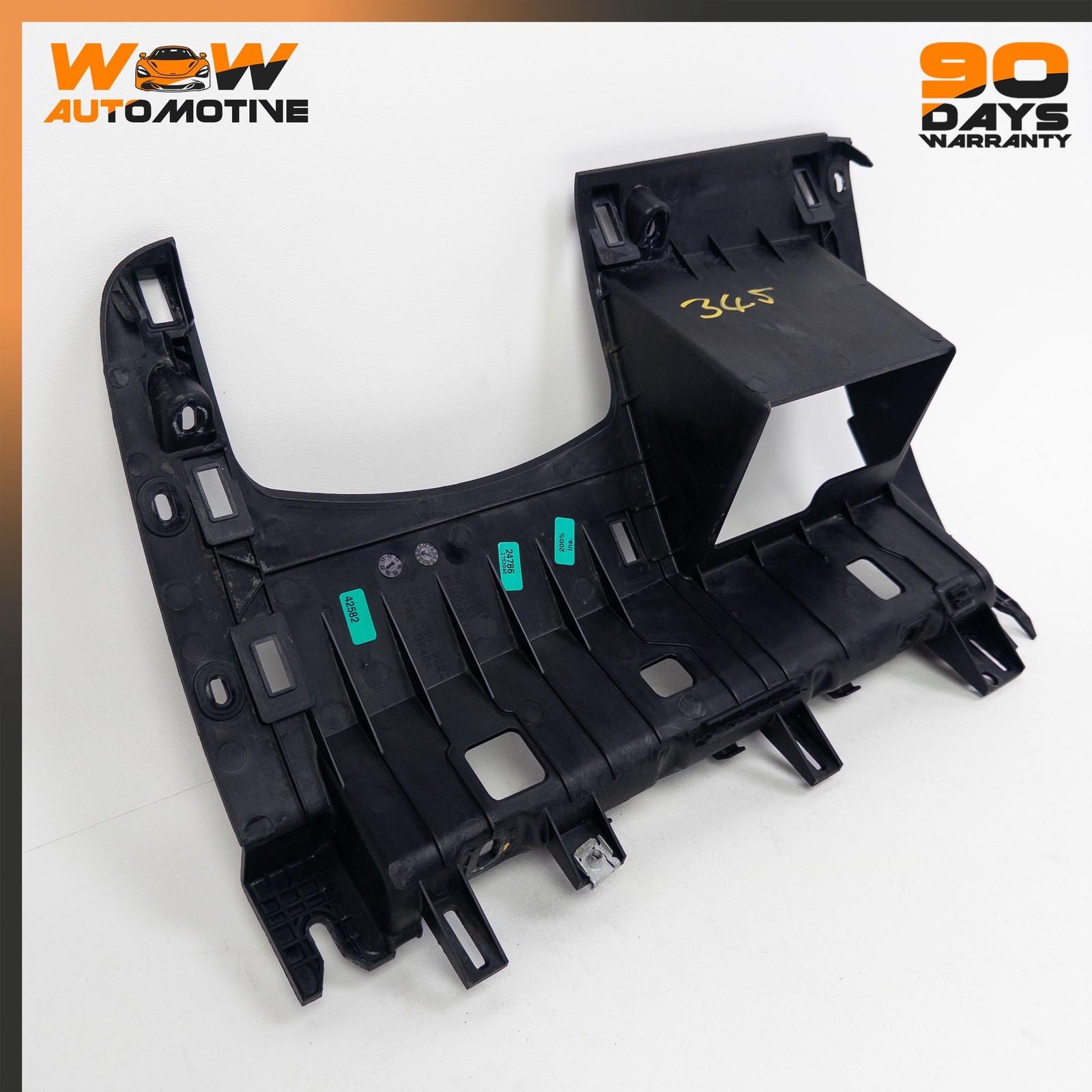 04-18 BENTLEY CONTINENTAL GT DASHBOARD LEFT KNEE SUPPORT PLATE TRIM BLACK OEM  
