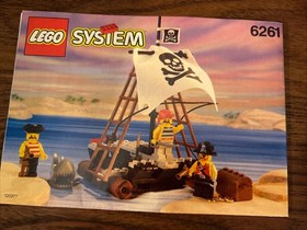 LEGO (6261) Pirates System: Raft Raiders 100% w/ Box Instruction Mini Figures