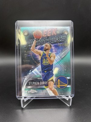2025-26 Topps Chrome Stephen Curry #SF-1 Aqua Refractor Sleek Finishers /199