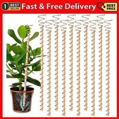 10pcs Electroculture Plant Stakes 17'' Copper Coil Wire Antennas Garden Tensor