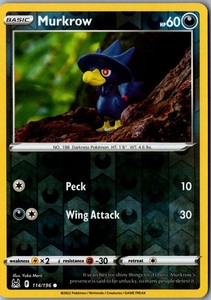 Murkrow 114/196 Common Reverse Holo Lost Origin