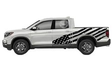 Graphics American Flag Stripe Sticker For Honda Ridgeline Trunk Side Vinyl Decal