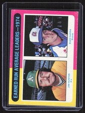 1975 Topps ERA Leaders 1974 #311 Jim Hunter / Buzz Capra