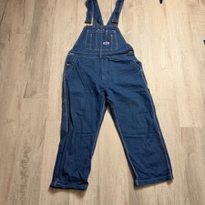 Big Smith Overalls Mens 38x30 Bib Carpenter Jean Denim NWOT