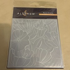Altenew - Flowers Leaves ALT4412 3D Embossing Stencil Folder New