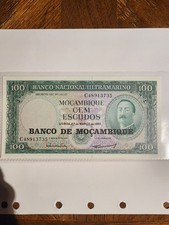 Portugal Mocambique 100 Escudos Banknote  Aires De Ornelas 1961