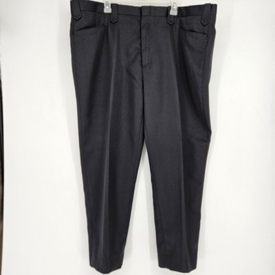 Vintage Circle S Pants Mens 48 Dark Gray Western Formal Casual Polyester