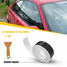 Gloss Black Vinyl Tape for Black Out Chrome Delete Window Trim 25mm x 10m 1PCS