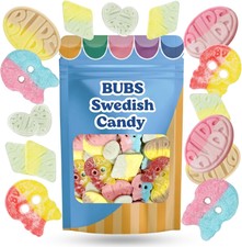 Made in Sweden | 6 Flavor Variety with, BUBS Swedish Candy Mix – 1 lb Bag