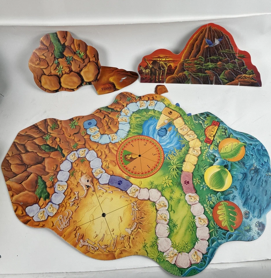 Juego de Mesa El Rey León Disney Milton Bradley Vintage 1993 PIEZAS DE REPUESTO Foto 2 de 3