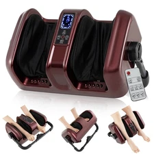 Foot & Calf Massager Deep Kneading Shiatsu Massager Machine w/ Heat