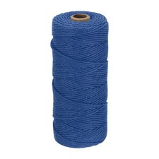 2mm x 186 Yard Deep Blue Natural Cotton Macrame Rope, 2 Strands