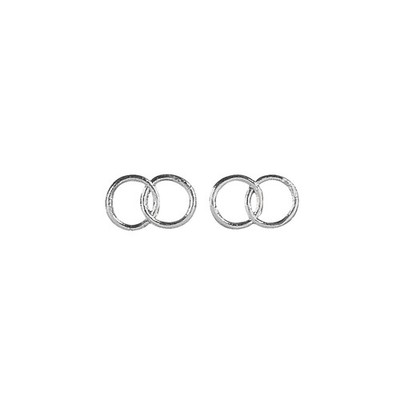 Wachsmotiv: Eheringe, 2,5 cm ø, silber, SB-Btl. 2 Paar, 