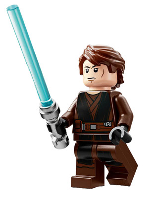 LEGO Star Wars Anakin Skywalker Minifigure Jedi Clone Wars Brown Robe 75401