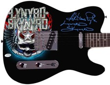 Lynyrd Skynyrd Artimus Pyle Signed Photo Graphics Guitar Exact Proof ACOA