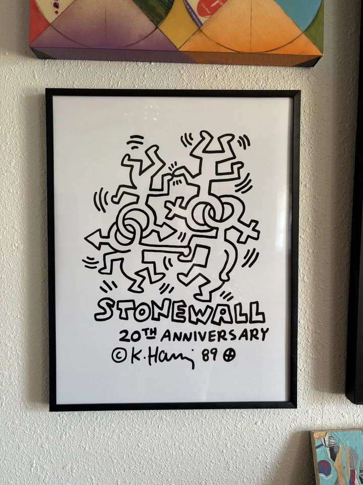 STONEWALL 20th ANNIVERSARY Group Show invite Poster 14x18 inch 'The Center Show' - Image 4 of 4