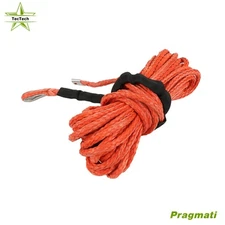 5/16" x 50' 12000LBS Synthetic Winch Rope Line Recovery Cable for UTV Jeep Winch