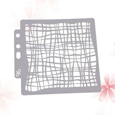 White Reusable Plastic Drawing Stencils Durable Painting Templates for Scrapbook