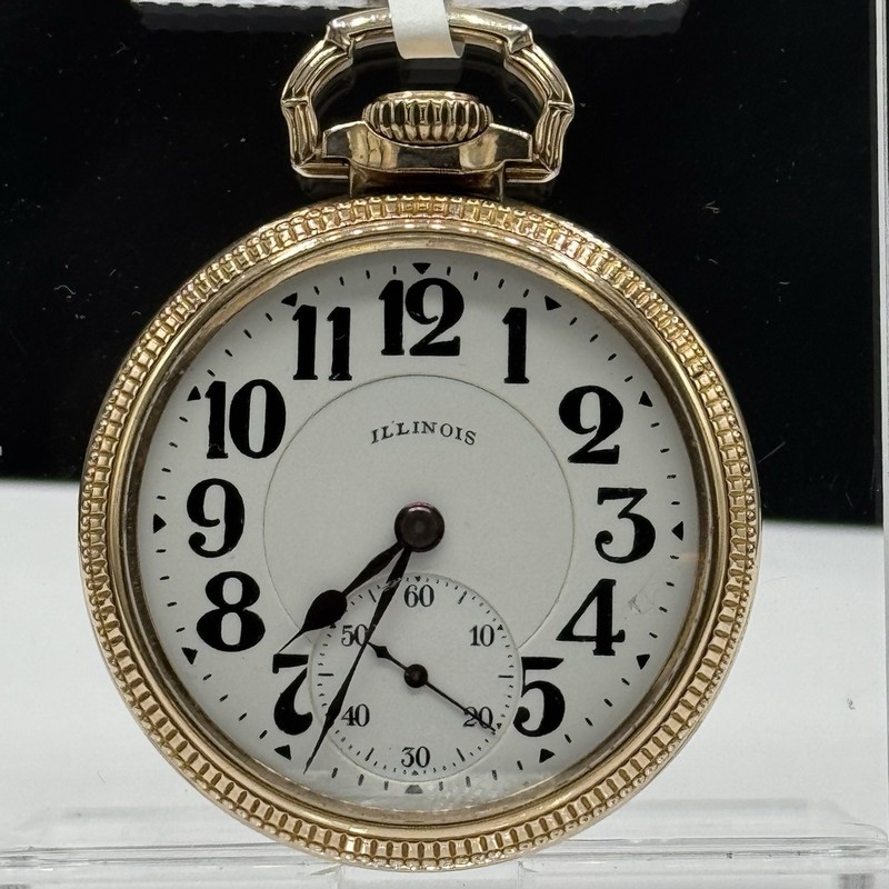 Illinois Bunn Special 23J 60 Hour 16 Size Pocket Watch 1928 Running