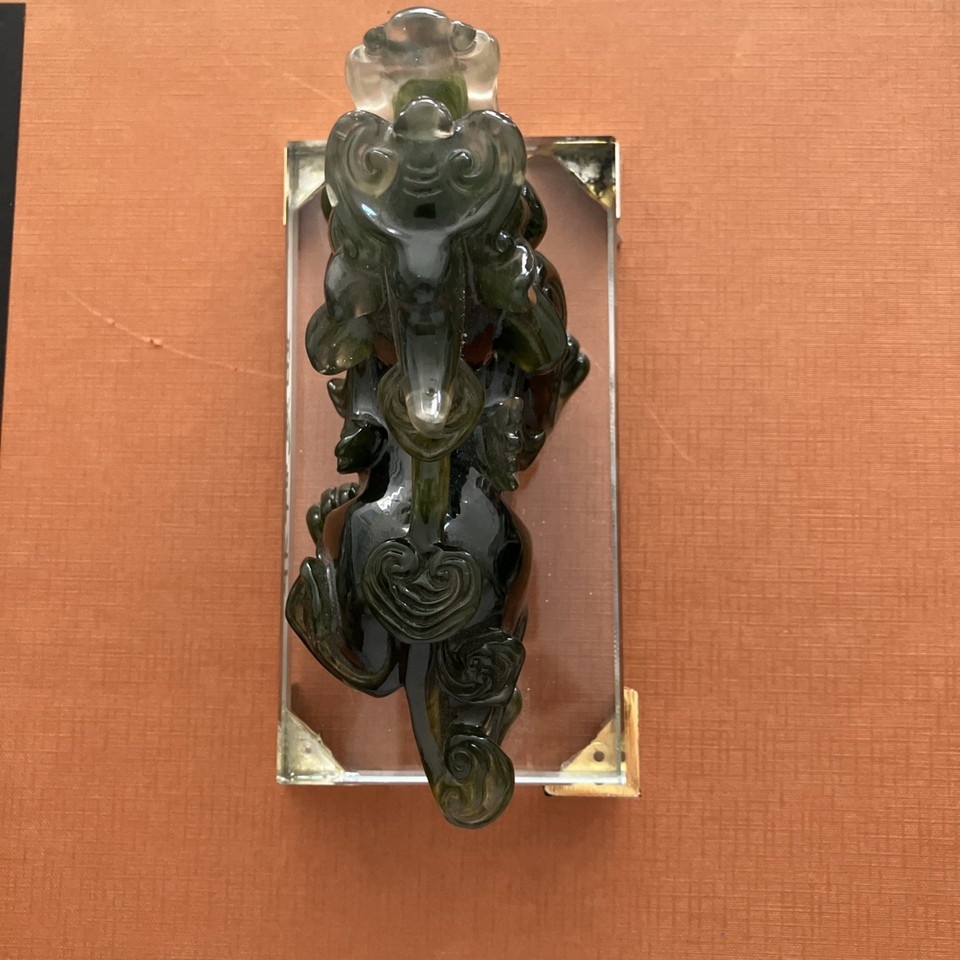 BOYULL Feng Shui Green Pi Yao/Pi Xiu Wealth Porsperity Statue, Feng