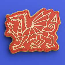 Welsh Dragon Cookie Cutter