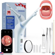 Tonsil Stone Remover with Camera, 3 Suction Levels, USB Rechargeable Vacuum