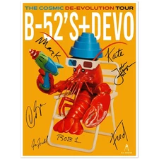 NEW! The B52s and Devo Cosmic De Evolution Tour Poster