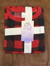 Stars Above Buffalo Plaid Thermal Pajama Set Women  s Size Medium