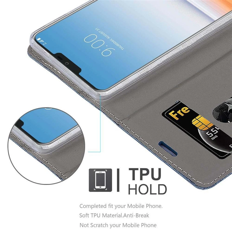 Custodia per LG V20 Portafoglio Protettiva Magnetica Case Cover - Immagine 2 di 4