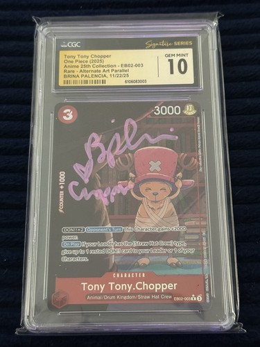 Tony Tony.Chopper (Alternate Art) graded CGC 10 for sale on eBay