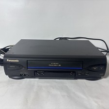 Panasonic Omnivision VCR PV-V4022 VHS Blue Line 4 Head Player Tested W/ Cables