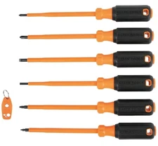 Klein Tools Insulated Screwdriver Set Plus Magnetizer, 7-Piece 85077INSR