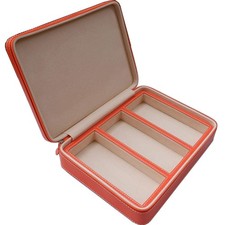 3 Slots PU Leather Eyeglasses Storage Box Sunglasses Box Jewelry Display Case...
