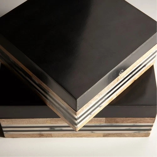 Cyan Design 10233 Avondale Natural And Black Container, Large - Picture 5 of 6