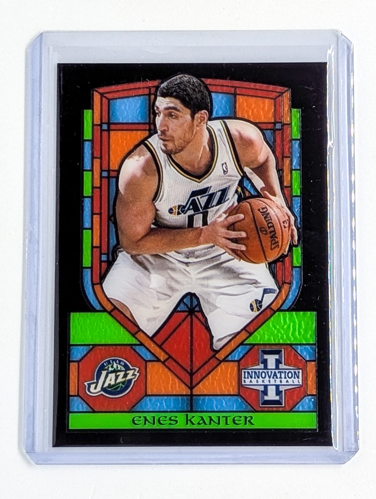 2013-14 Panini Innovation Stained Glass #17 Enes Kanter Utah Jazz