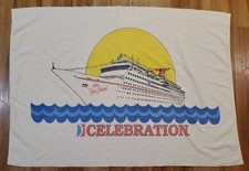 Vintage Carnival Cruise Line XL Beach Towel The Fun Ships Celebration 36" X 51"